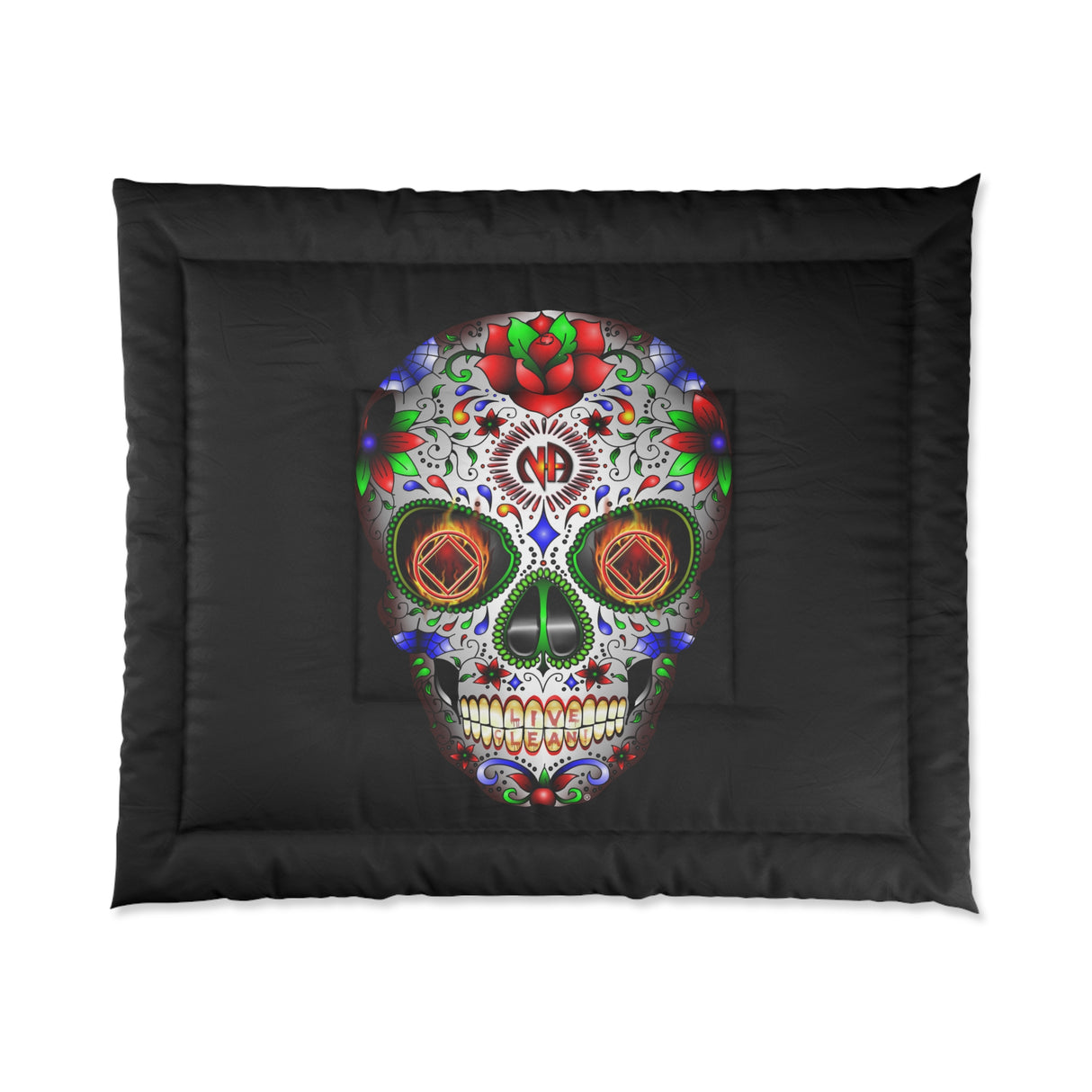 NA Sugar Skull Comforter