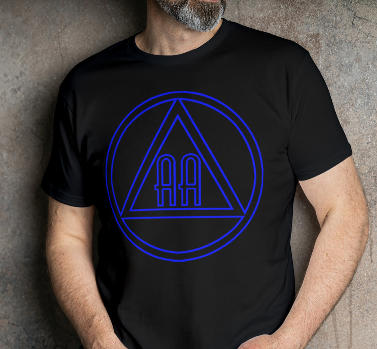 AA - 10" Outlined AA Symbols SS/LS Tee