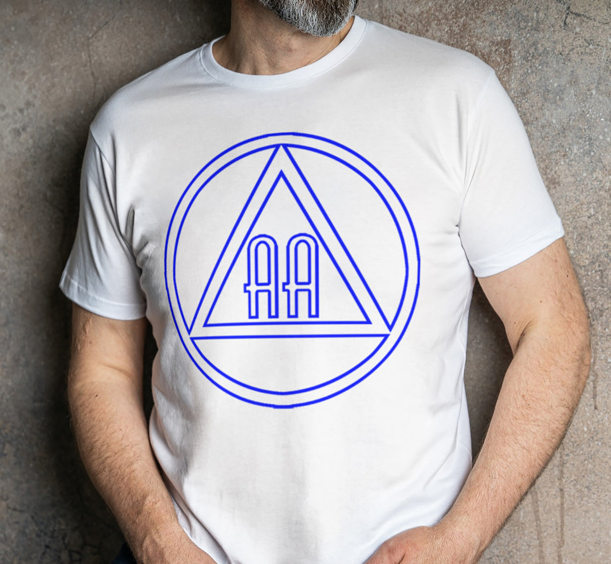 AA - 10" Outlined AA Symbols SS/LS Tee