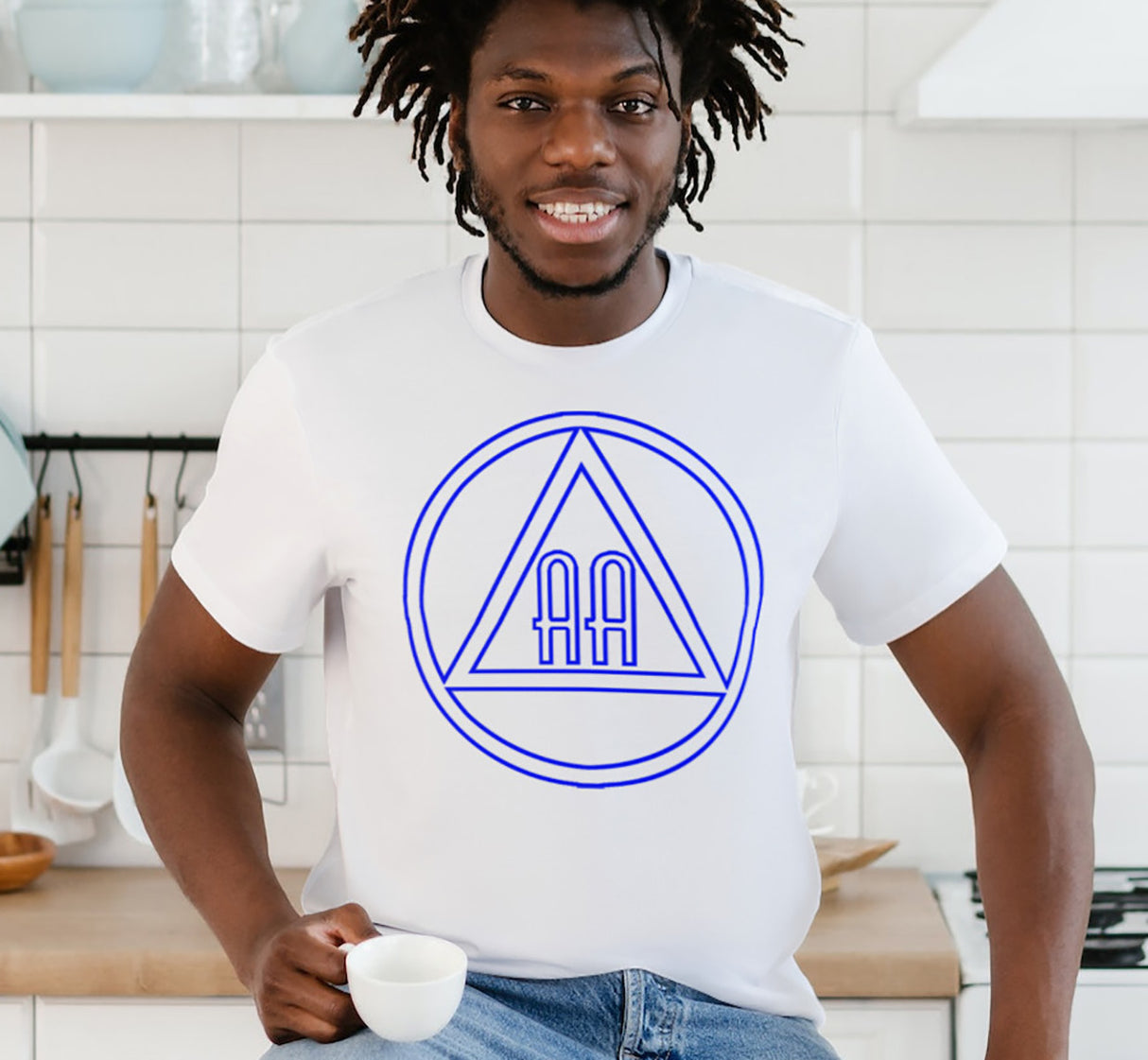 AA - 10" Outlined AA Symbols SS/LS Tee