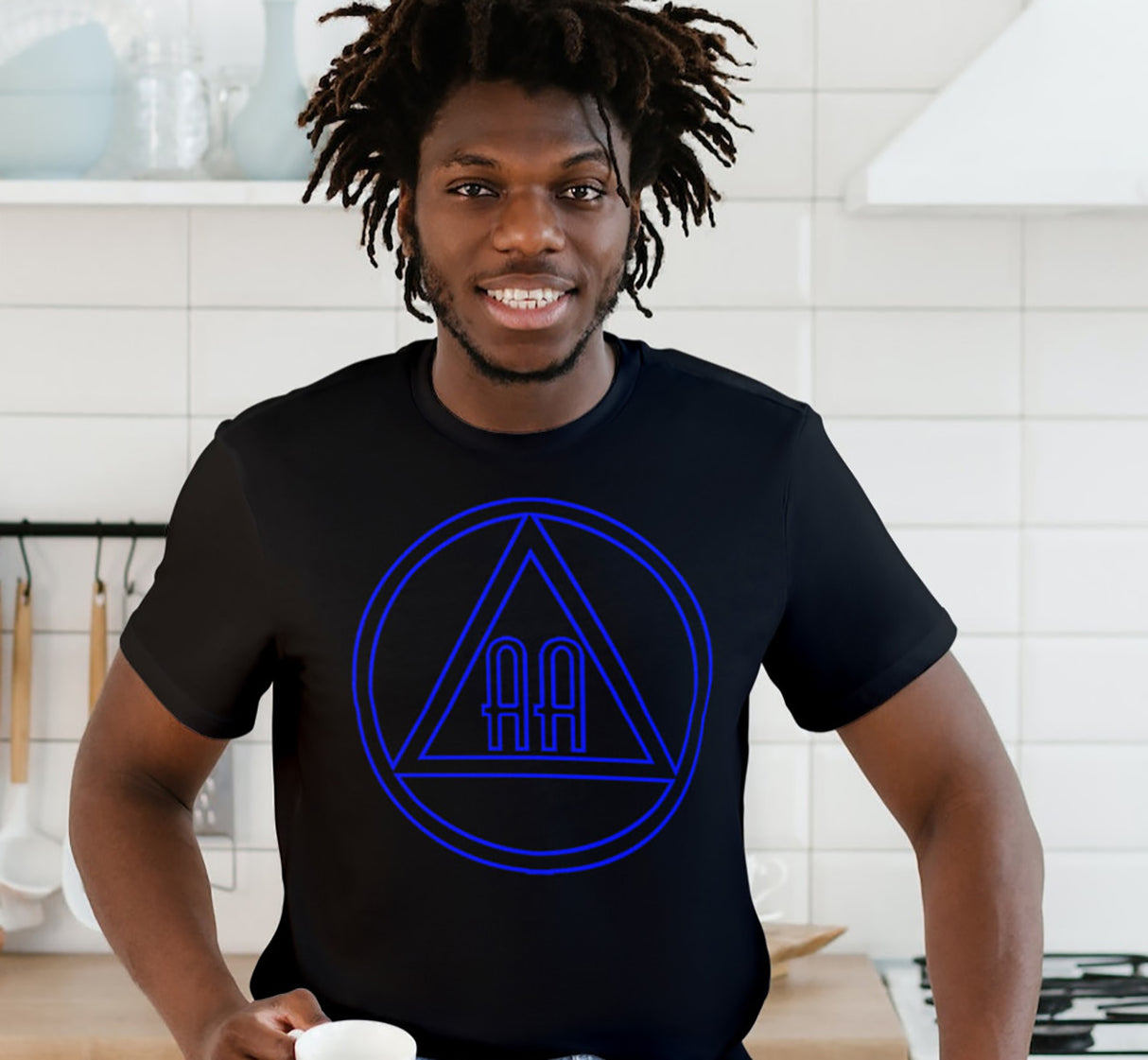 AA - 10" Outlined AA Symbols SS/LS Tee