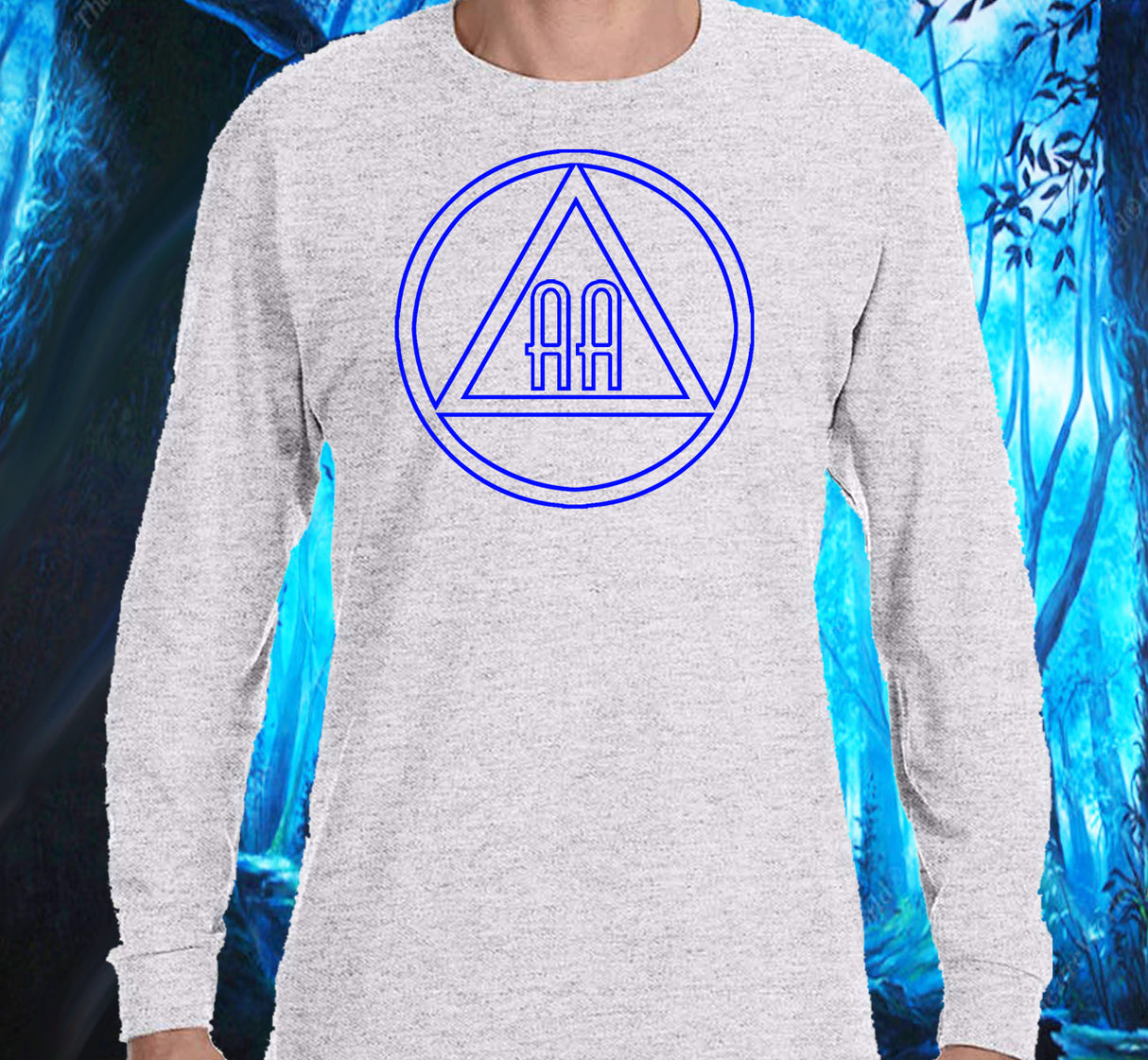 AA - 10" Outlined AA Symbols SS/LS Tee