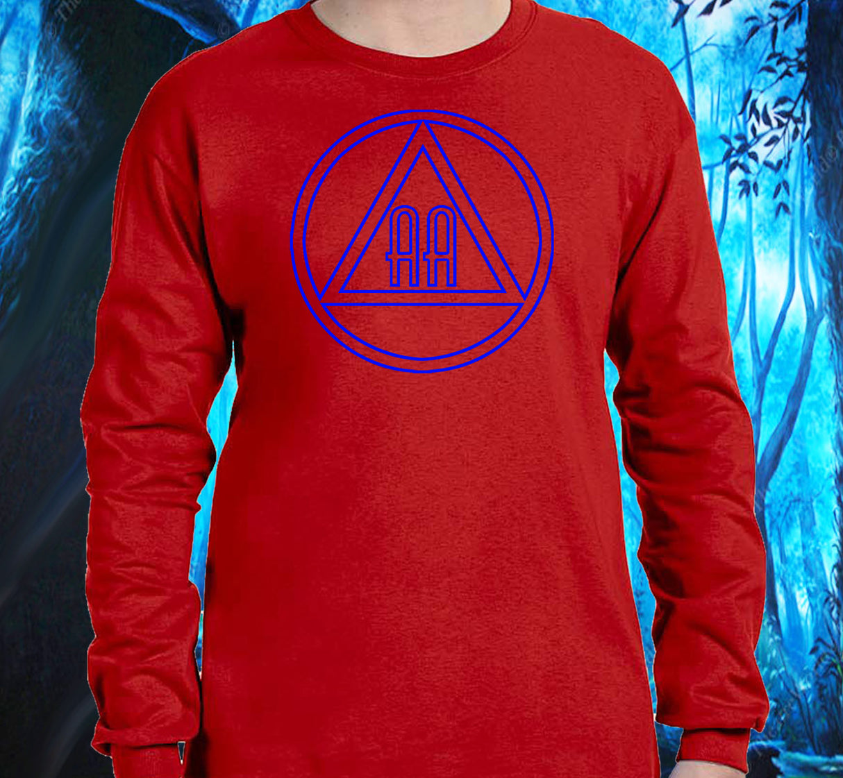 AA - 10" Outlined AA Symbols SS/LS Tee