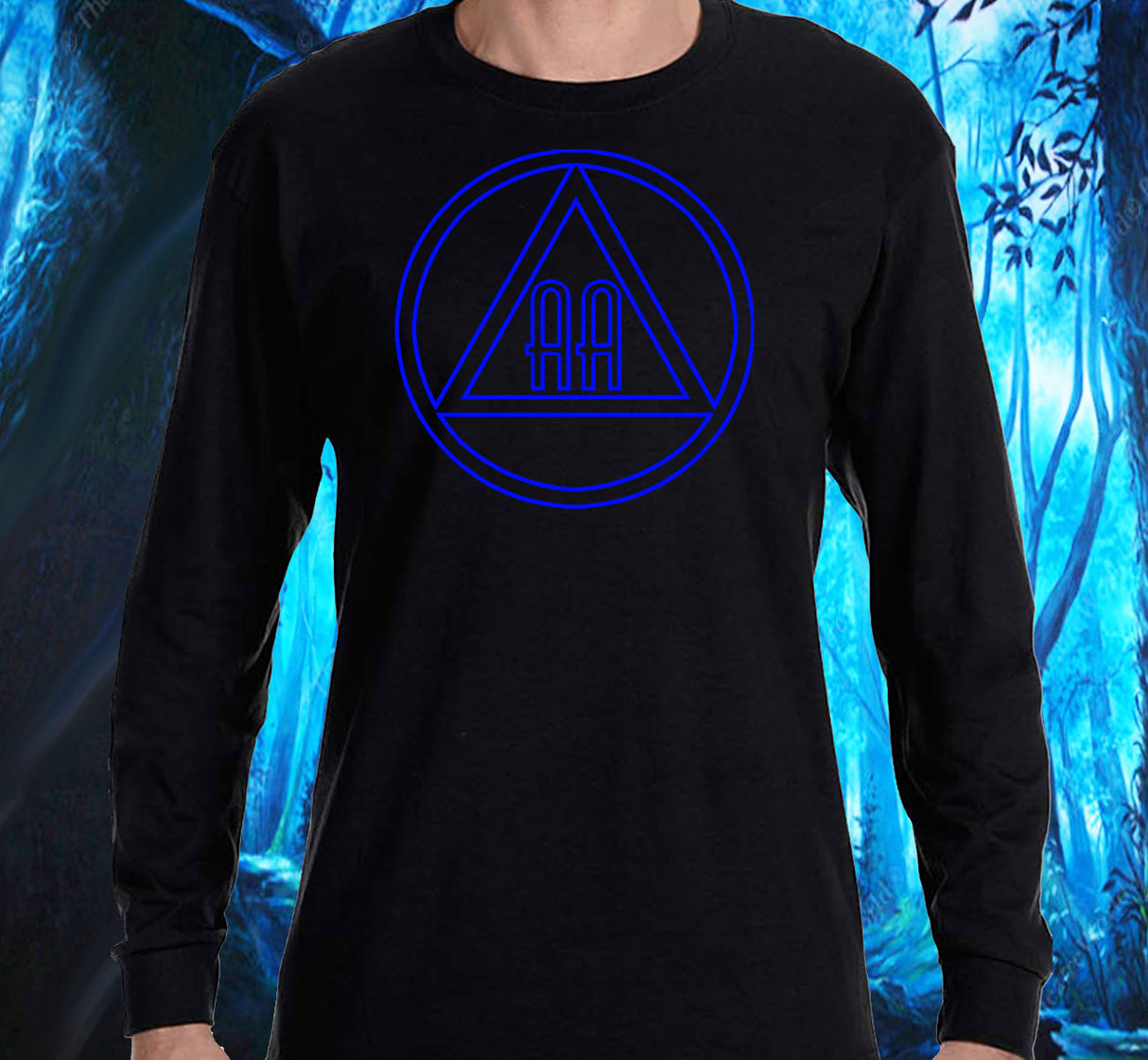 AA - 10" Outlined AA Symbols SS/LS Tee