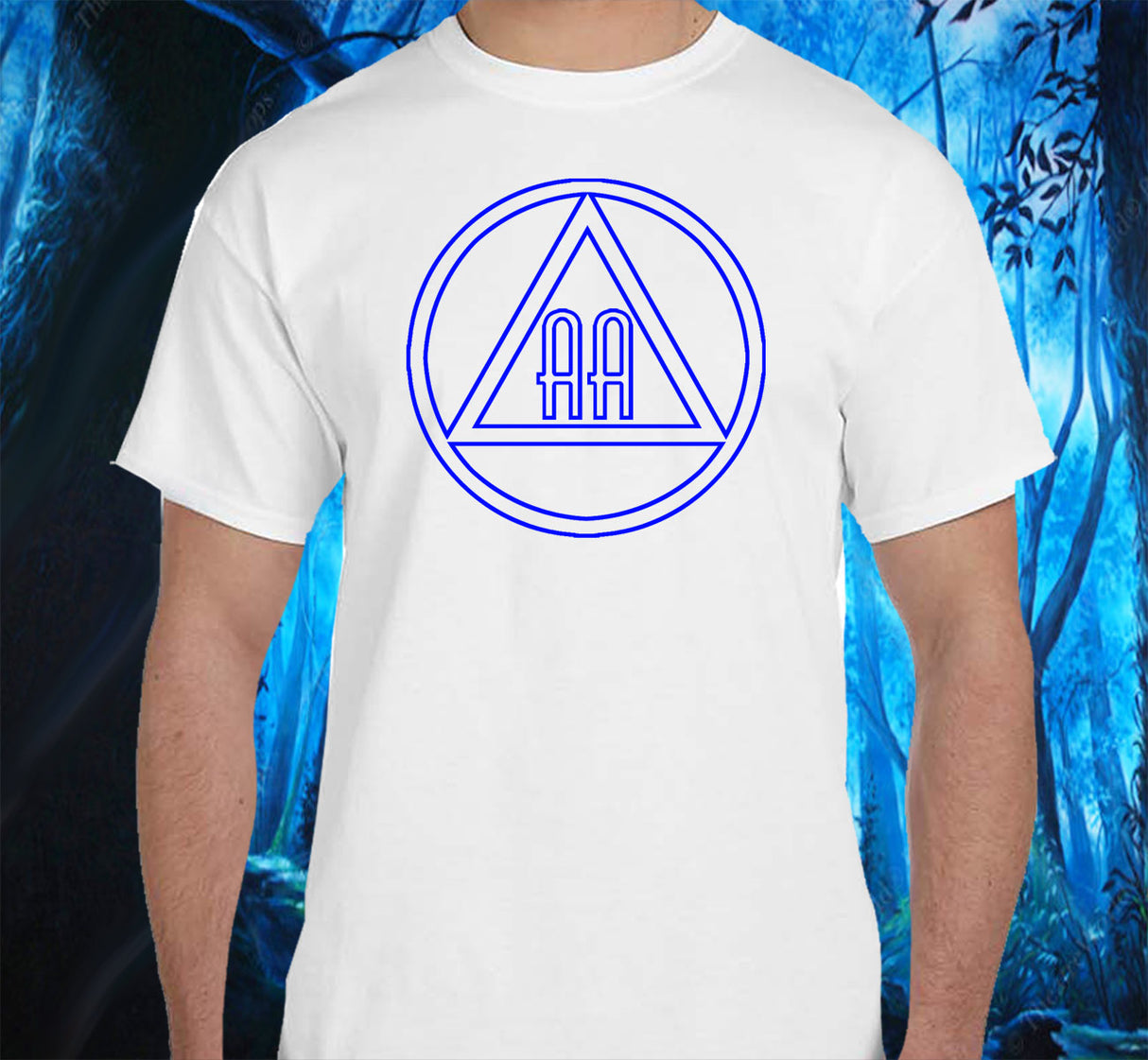 AA - 10" Outlined AA Symbols SS/LS Tee