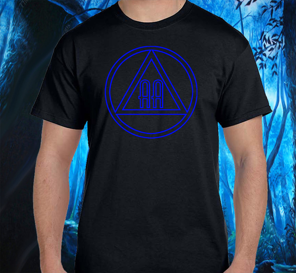 AA - 10" Outlined AA Symbols SS/LS Tee