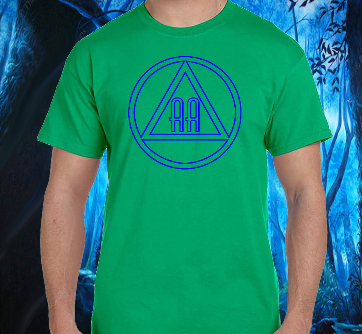 AA - 10" Outlined AA Symbols SS/LS Tee