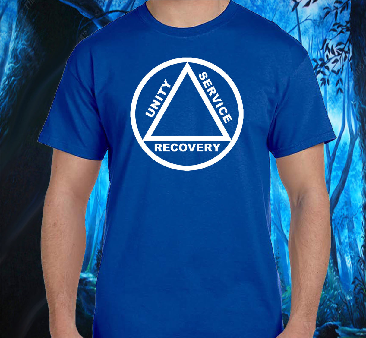 AA - 10" White AA Symbol SS/LS Tee