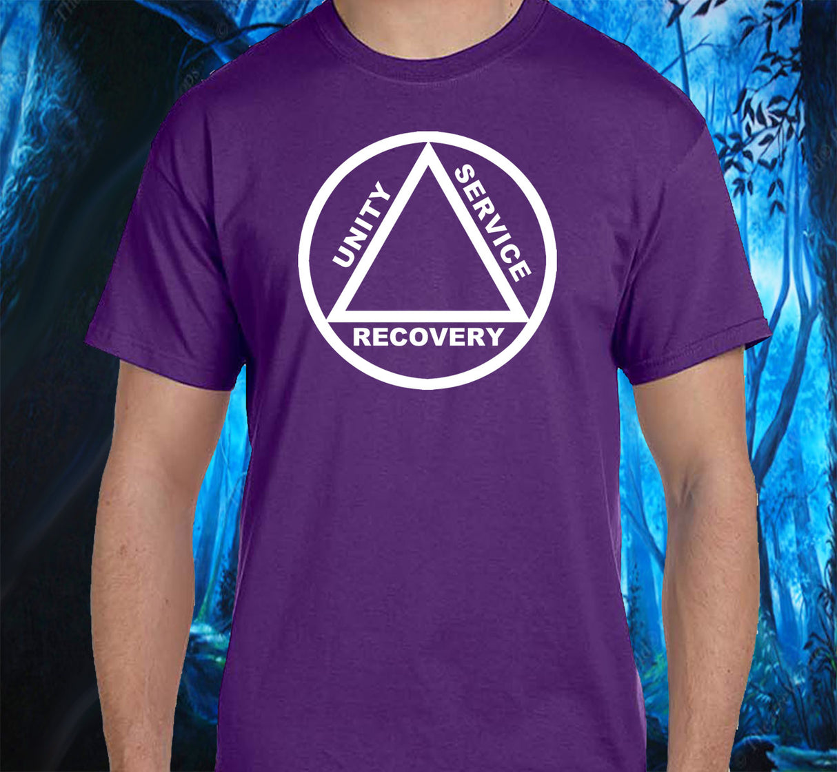 AA - 10" White AA Symbol SS/LS Tee