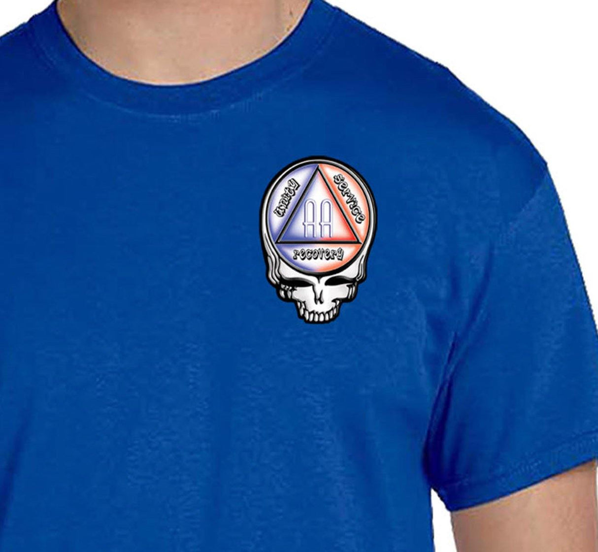 AA - 3" Dead Stealie Skull Symbol Tee - nawears