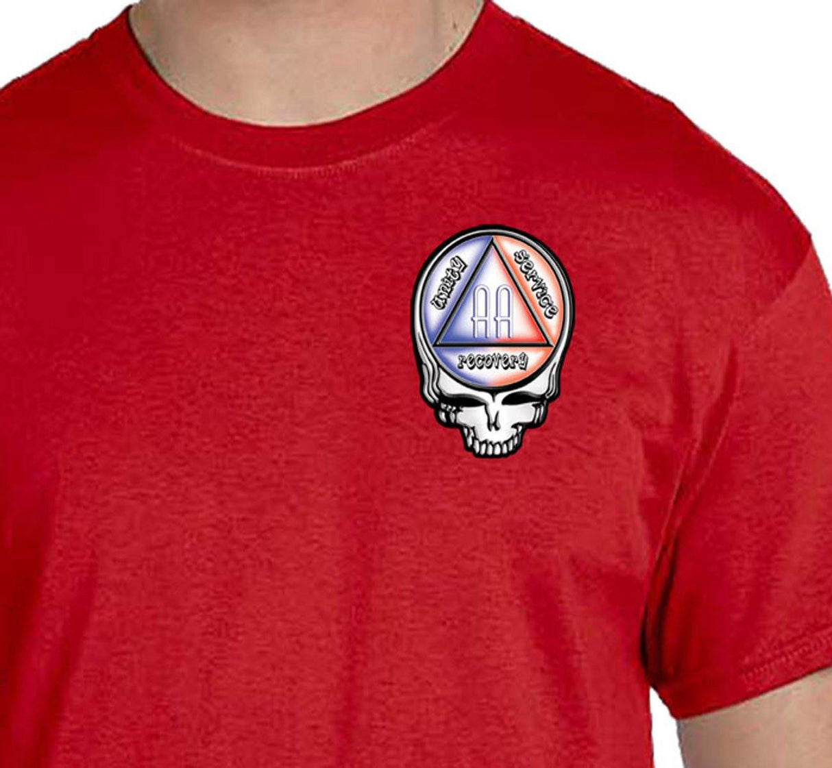 AA - 3" Dead Stealie Skull Symbol Tee - nawears