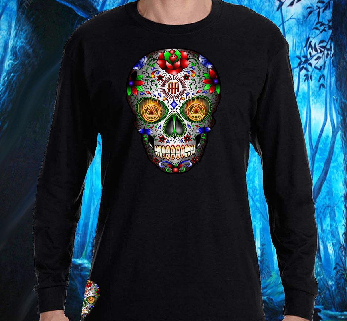 AA - Sugar Skull V.2 SS/LS Tee - nawears