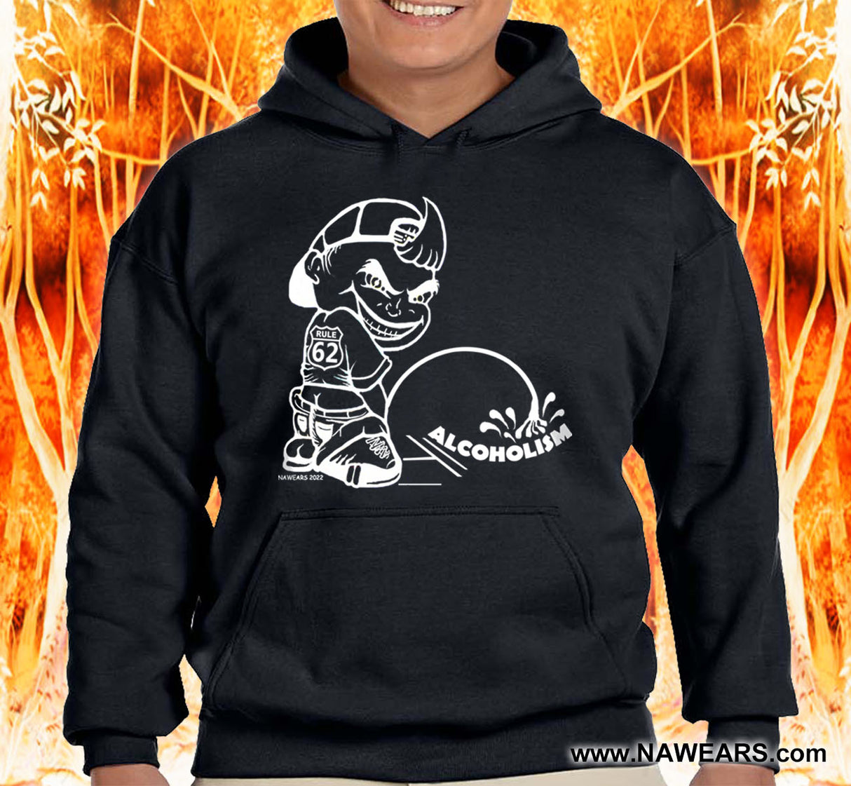 AA PISSING ON ALCOHOLISM Hoodie