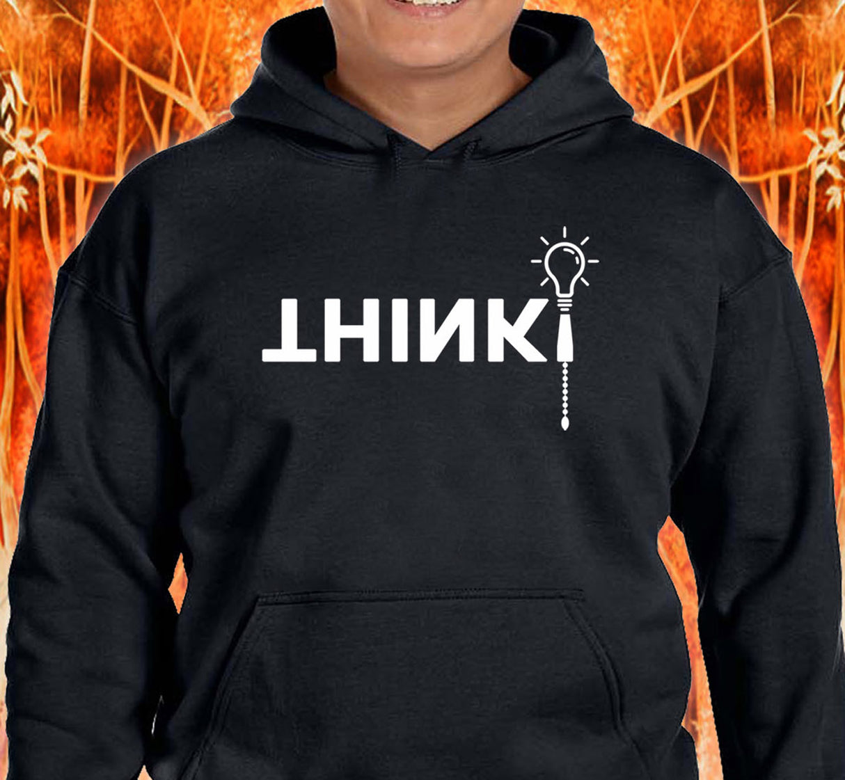 AA THINK ! Black Hoodie