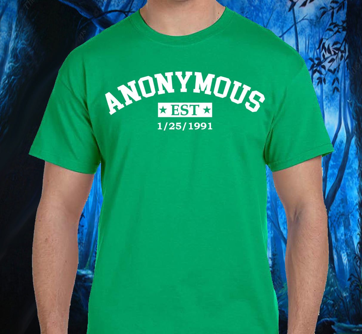 Anonymous Est Clean Date Tee