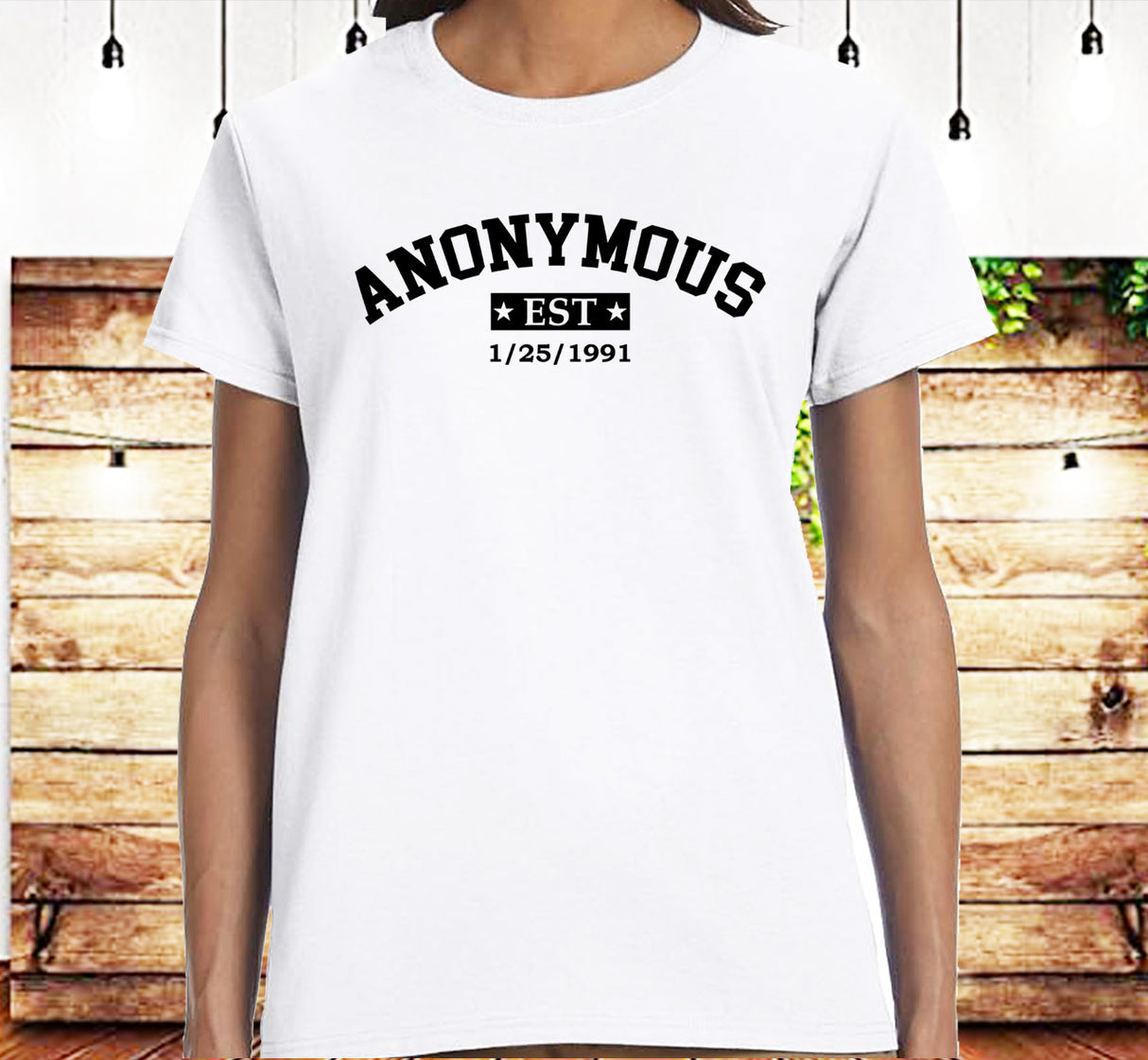 Anonymous Est Clean Date Tee