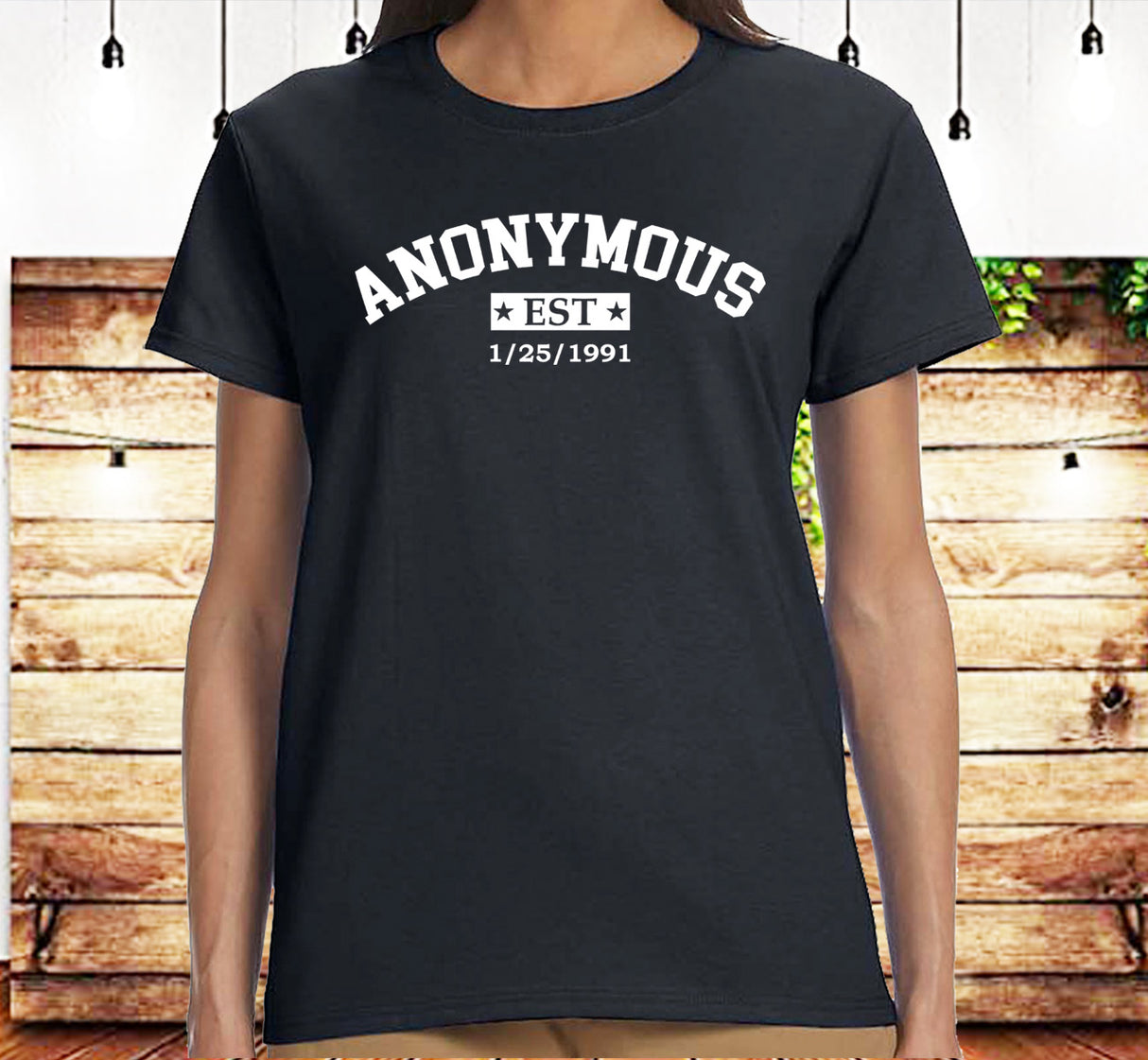 Anonymous Est Clean Date Tee