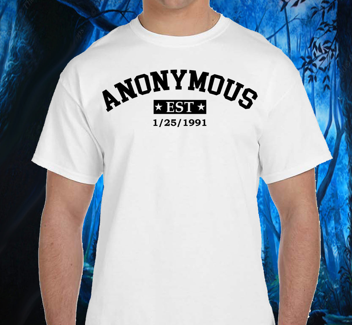 Anonymous Est Clean Date Tee