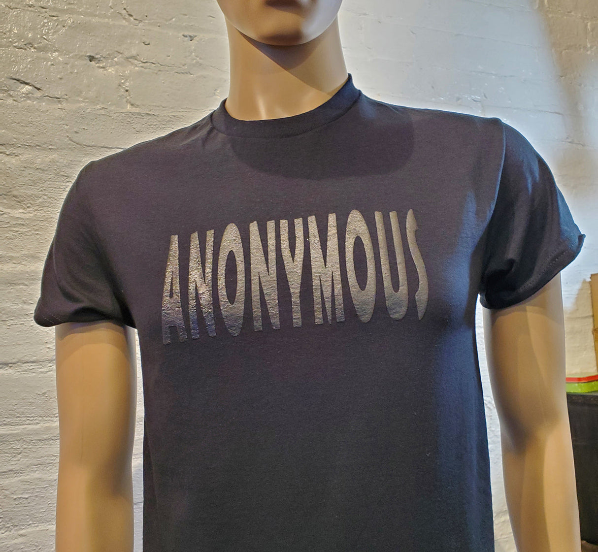 ldTs- Anonymous Black On Black Tee