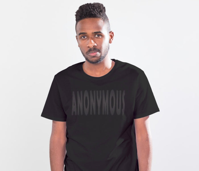 Anonymous Black On Black Tee