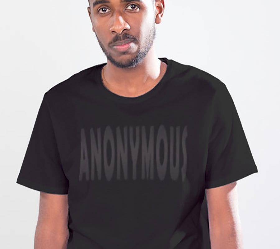 Anonymous Black On Black Tee
