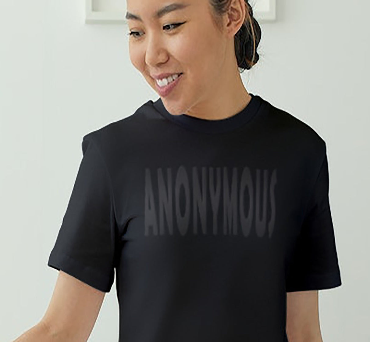 ANONYMOUS Black On Black Ladies Tee