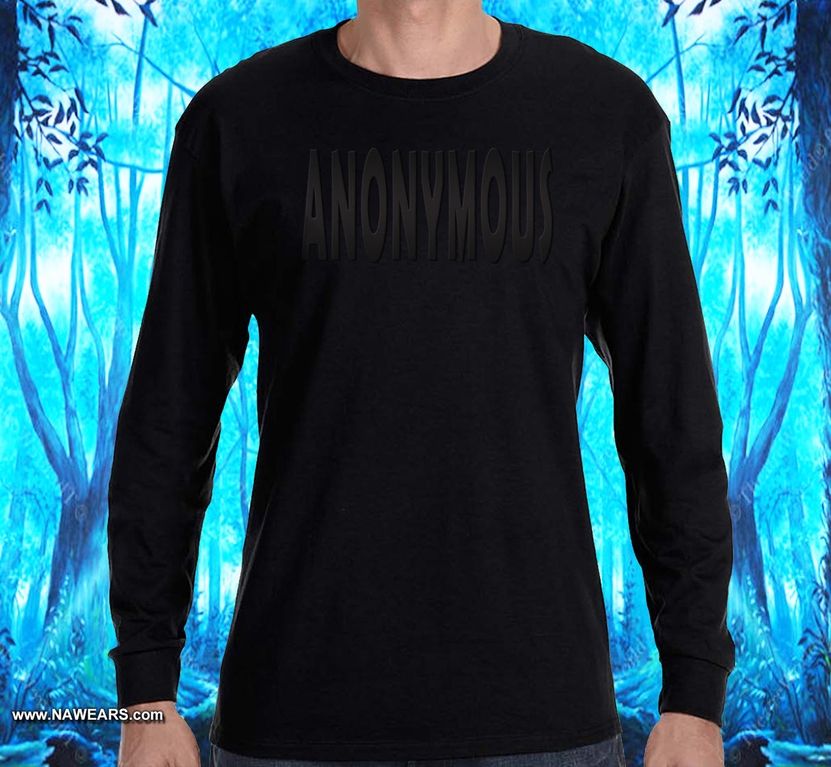 Anonymous Black On Black Tee