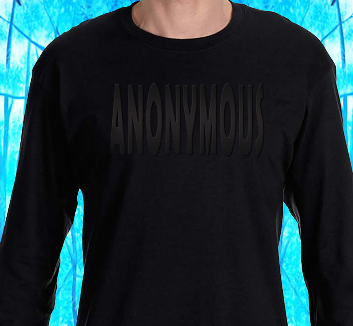 Anonymous Black On Black Tee