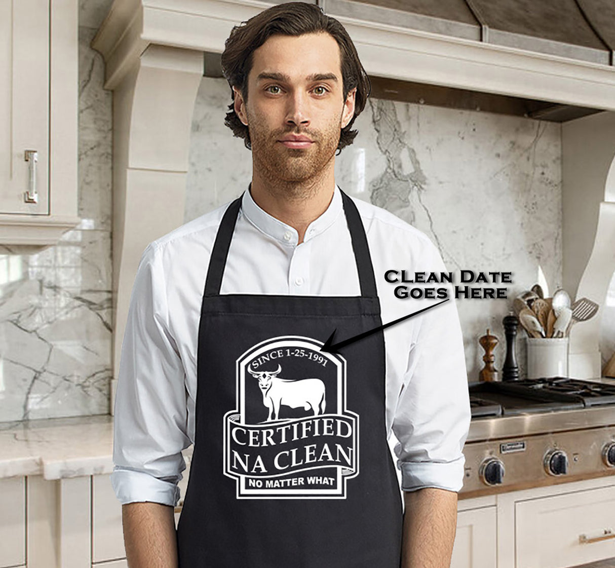 Custom NA Clean Date Apron
