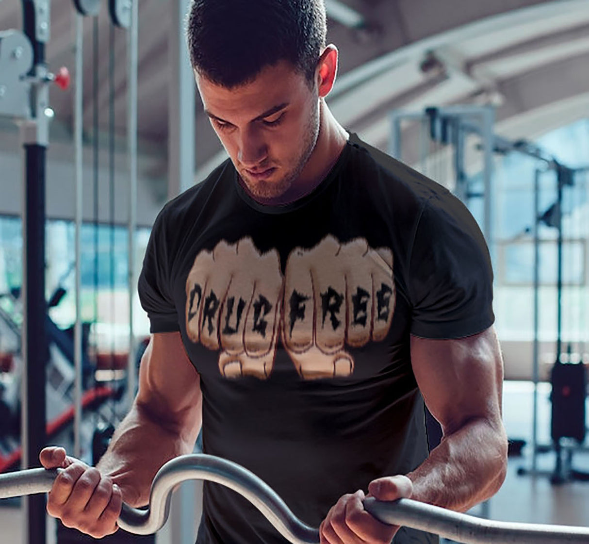 Drug Free Fist dtg Tee