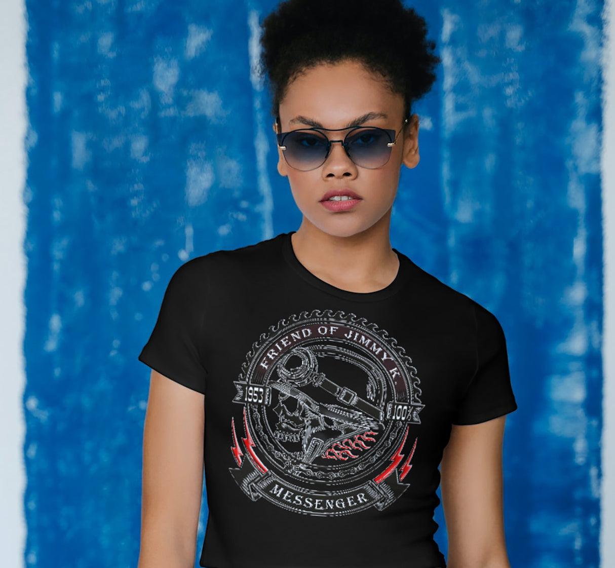 Jimmy K 1953 Messenger Style Women's DTG Tee