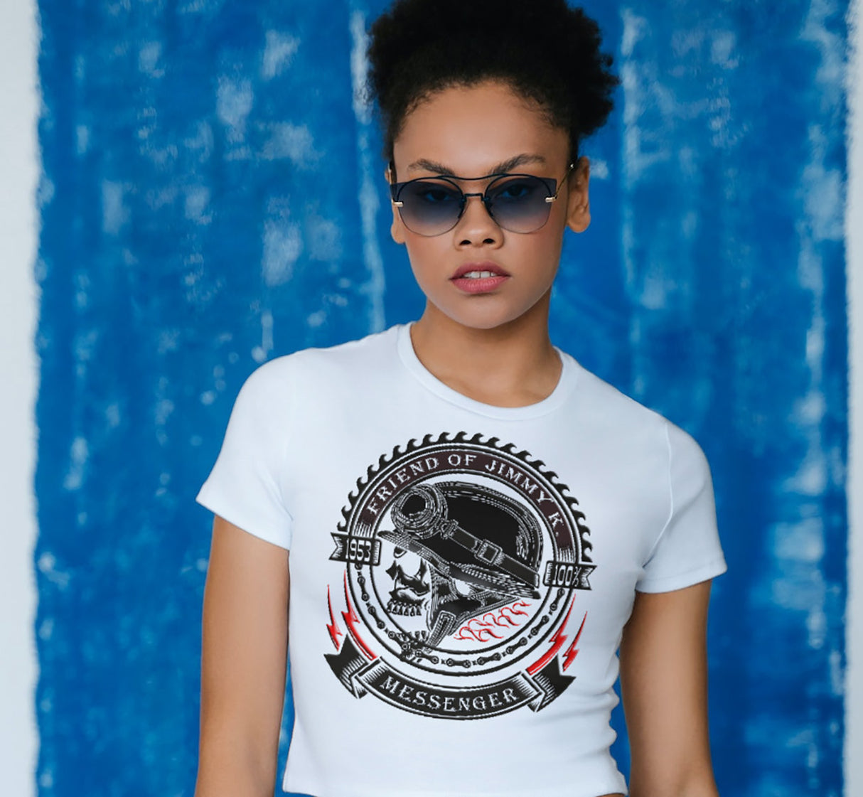Jimmy K 1953 Messenger Style Women's DTG Tee