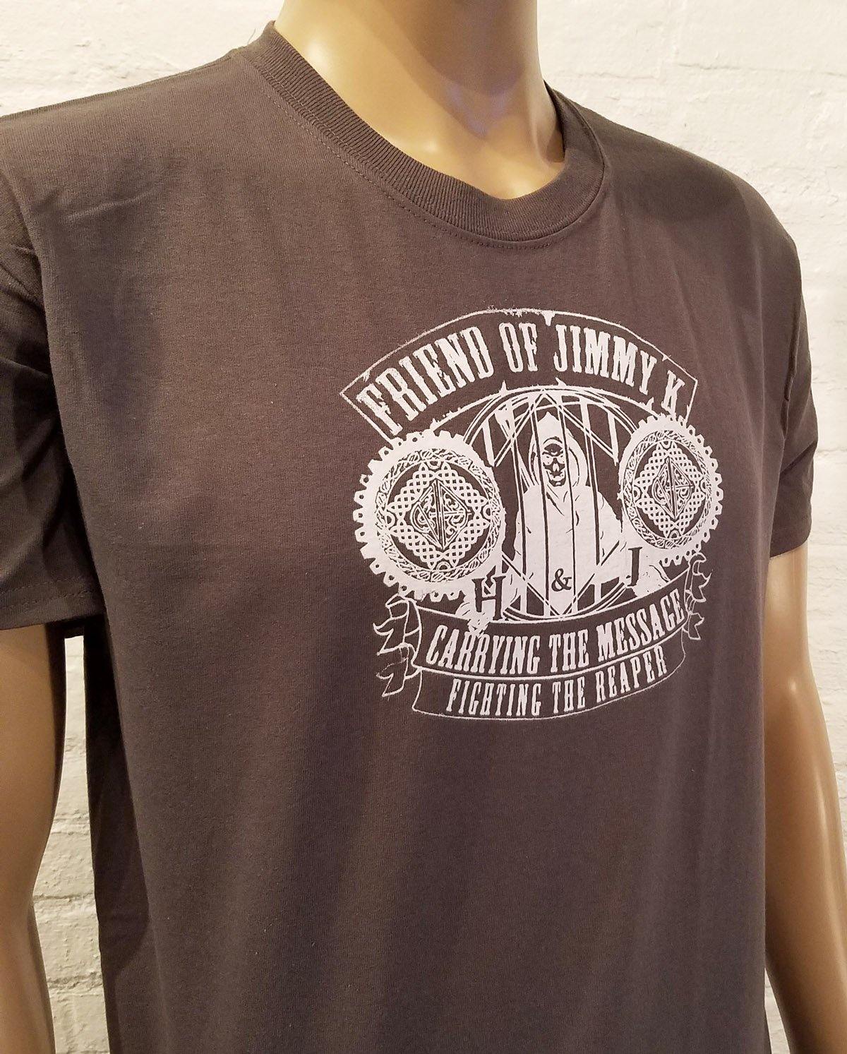 Fighting The Reaper GRAY T-shirt CLEARANCE - nawears