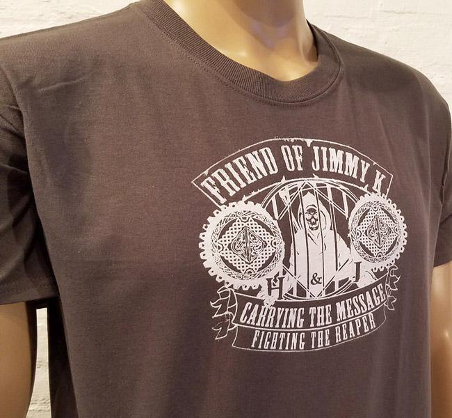 Fighting The Reaper GRAY T-shirt CLEARANCE - nawears