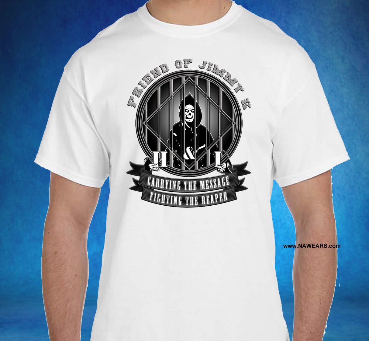 Fighting The Reaper V.2  dtg Tee