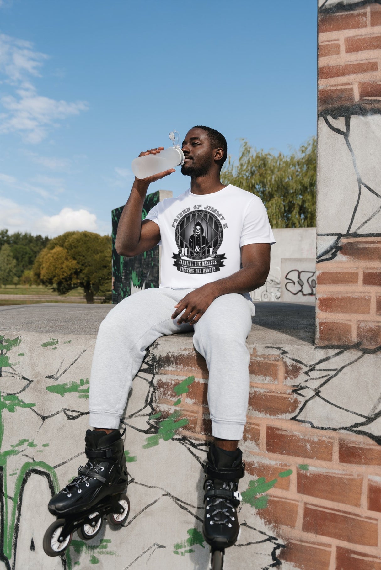 Fighting The Reaper V.2  dtg Tee