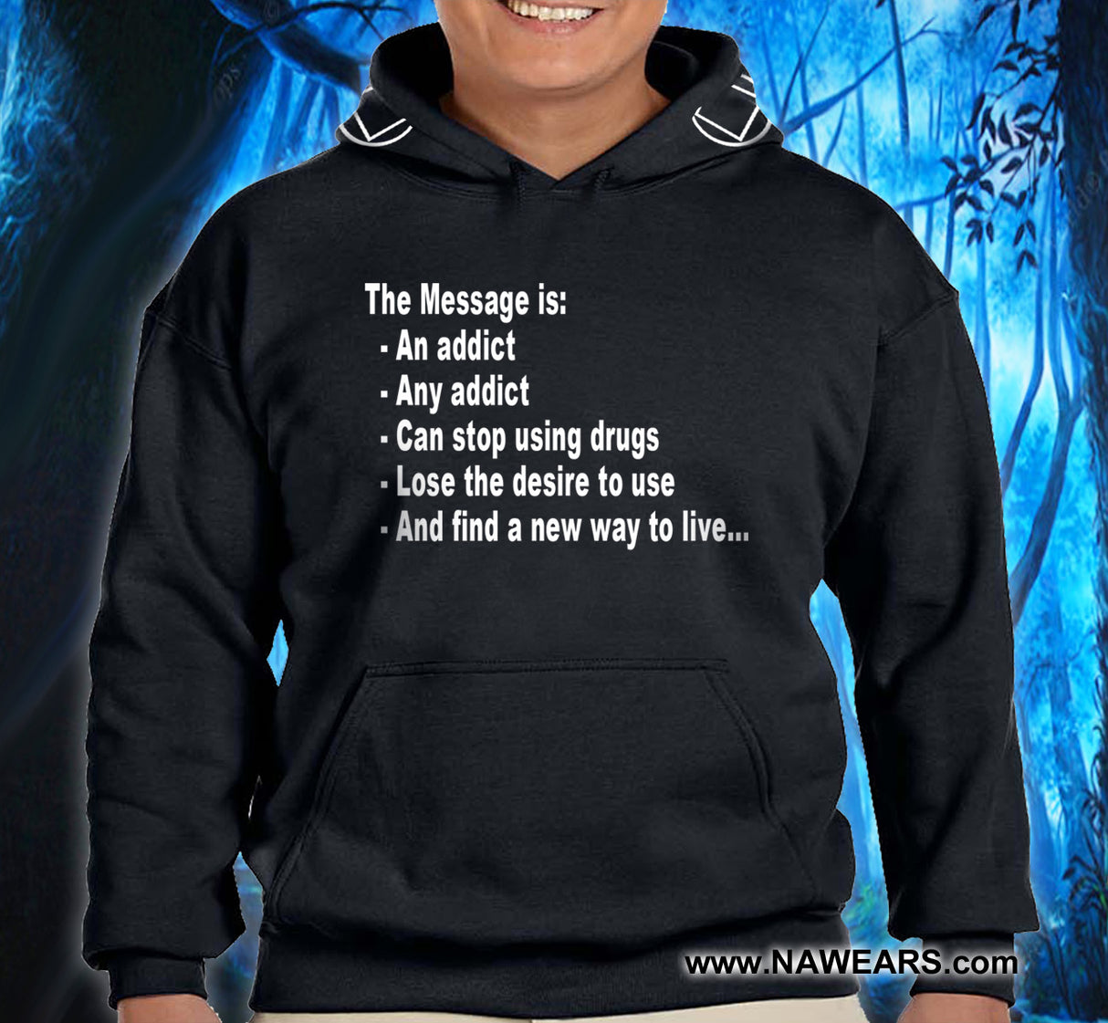 OUR MESSAGE IS Black Hoodie