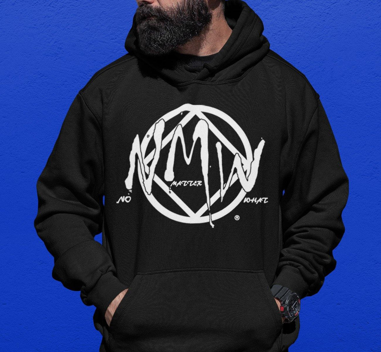 BIG NMW Black Hoodie - nawears
