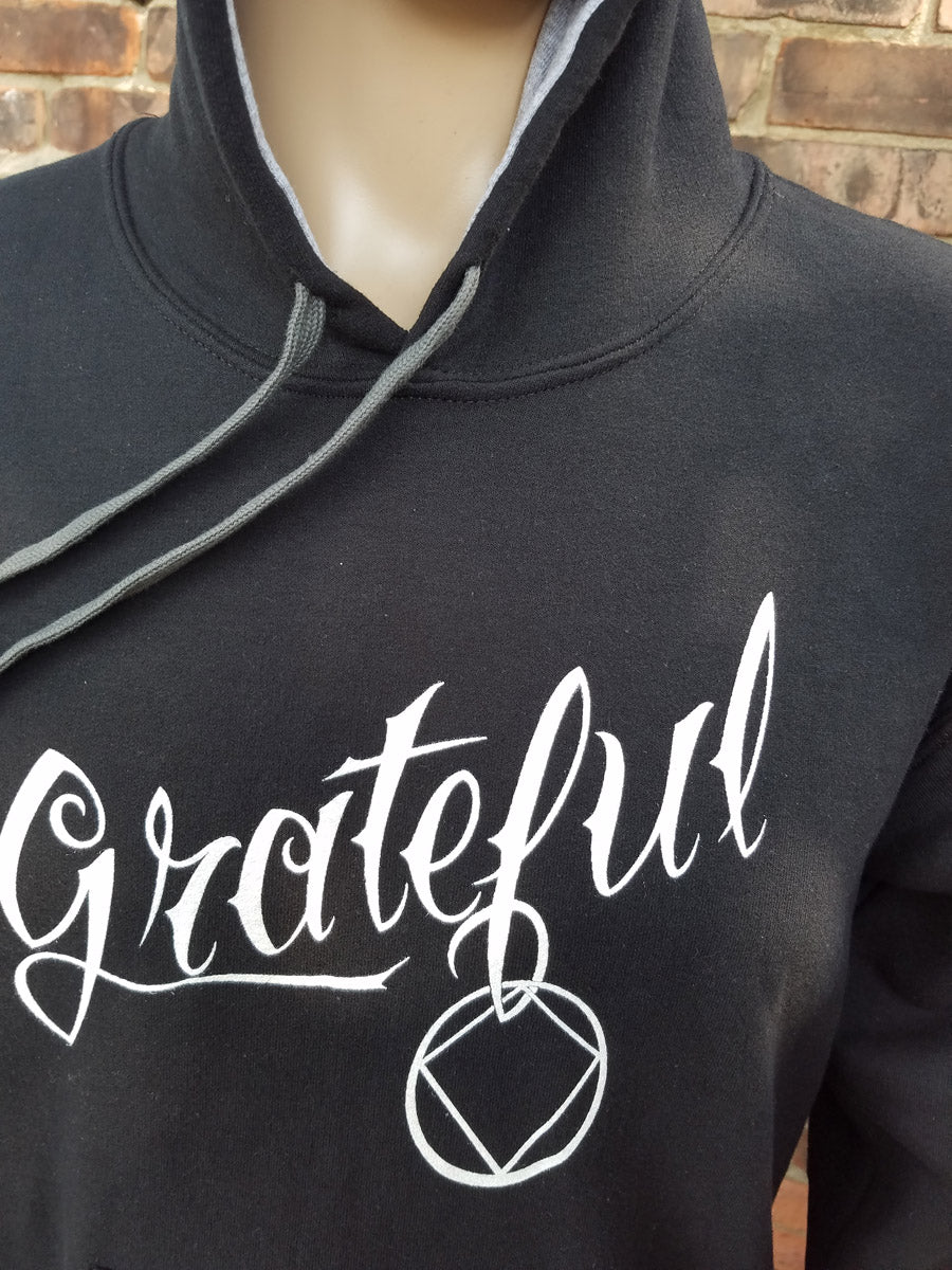 Hoodie - GRATEFUL NA - Black