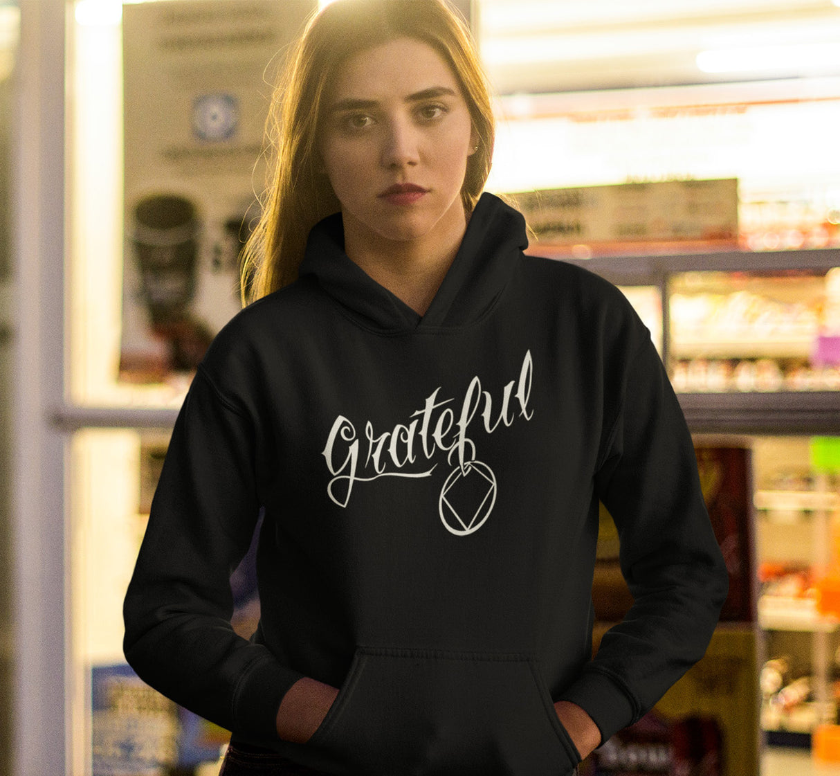 NA GRATEFUL Black Hoodie