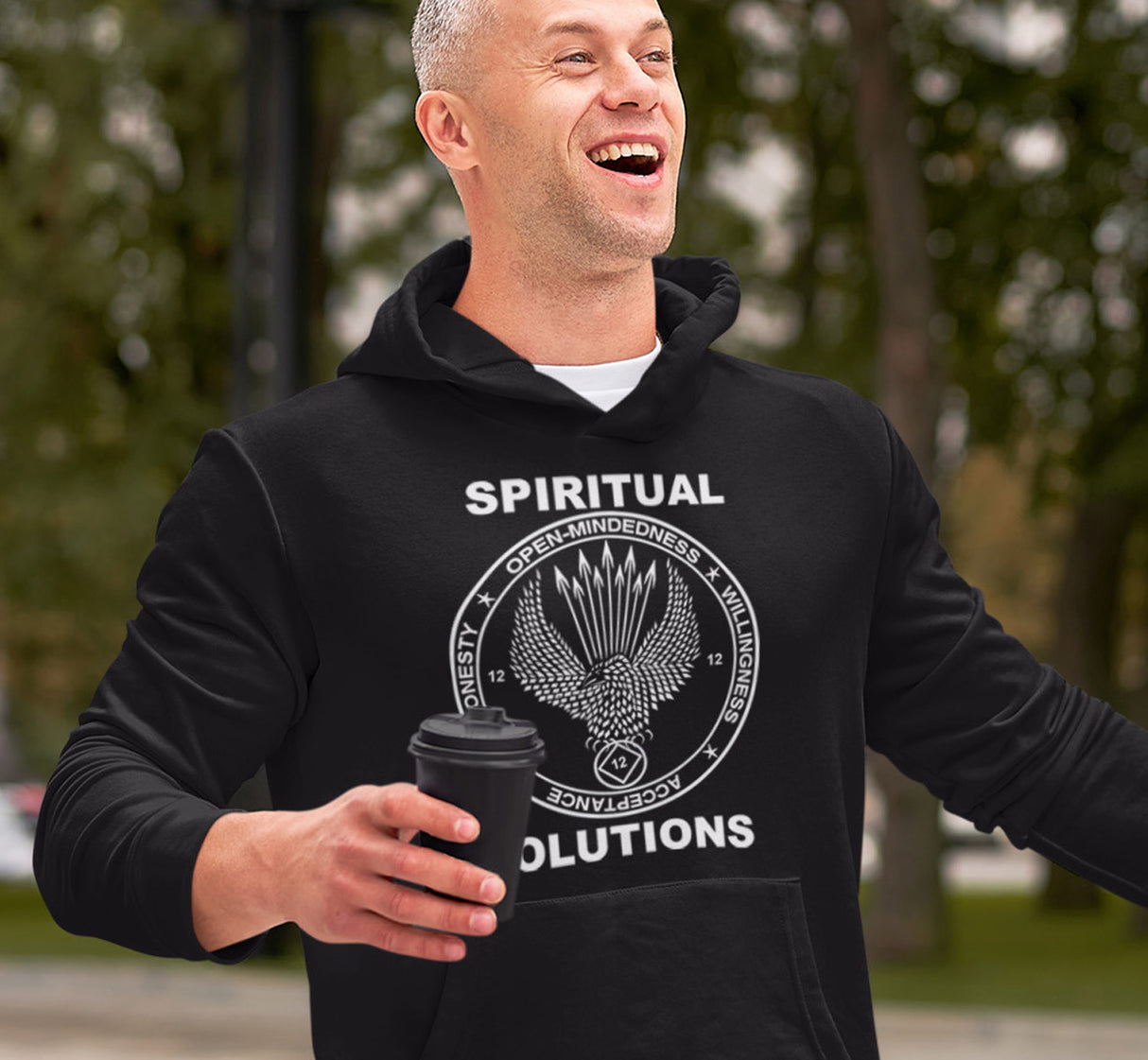 NA SPIRITUAL SOLUTIONS Black Hoodie
