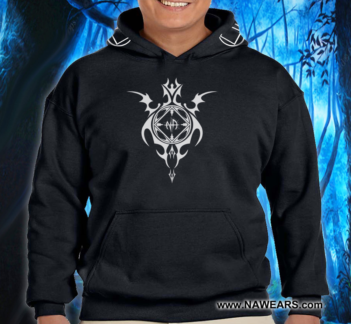 NA TRIBAL 1 Black Hoodie