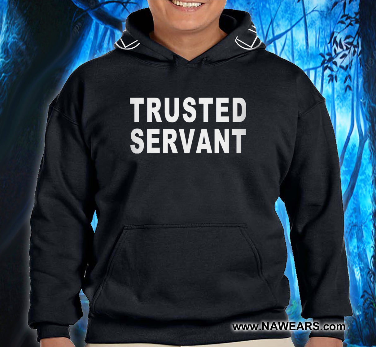 NA TRUSTED SERVANT Black Hoodie