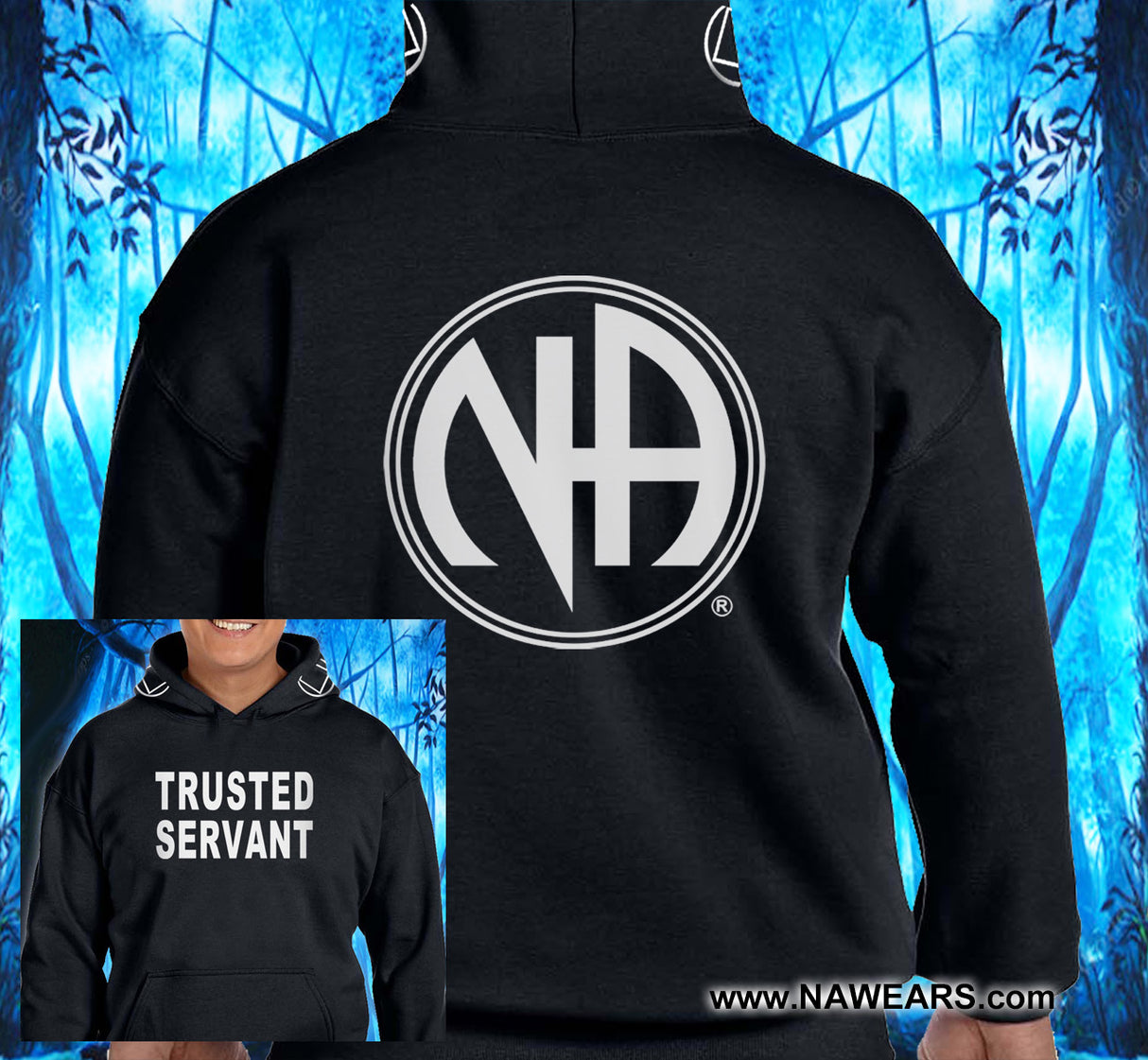 NA TRUSTED SERVANT V.2 Black Hoodie