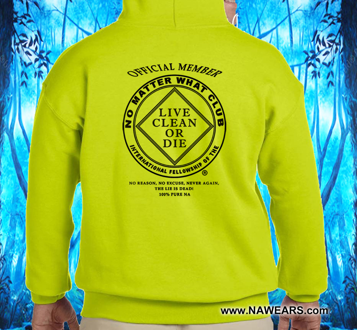 No Matter What Yellow Pullover Hoodie