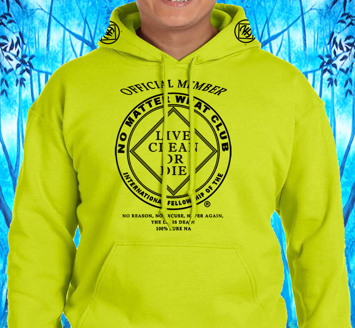 No Matter What Yellow Pullover Hoodie