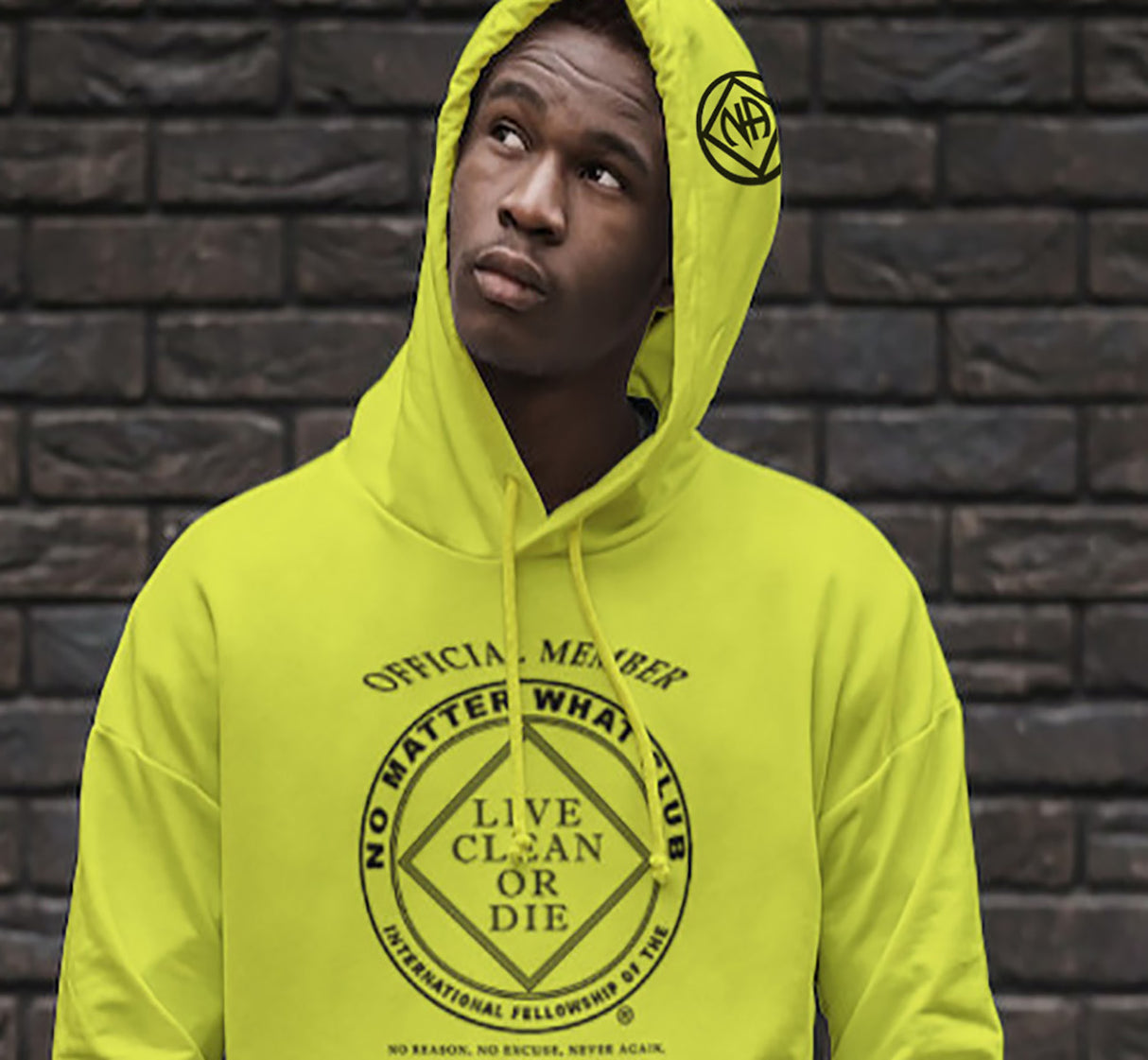 NO MATTER WHAT CLUB Yellow "Safety Green" Hoodie