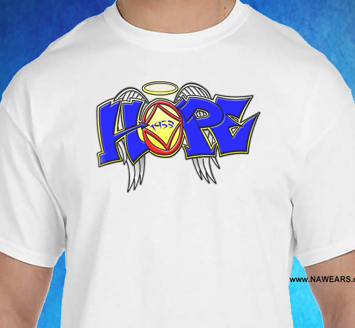 Hope Wings Graffiti Style dtg Tee