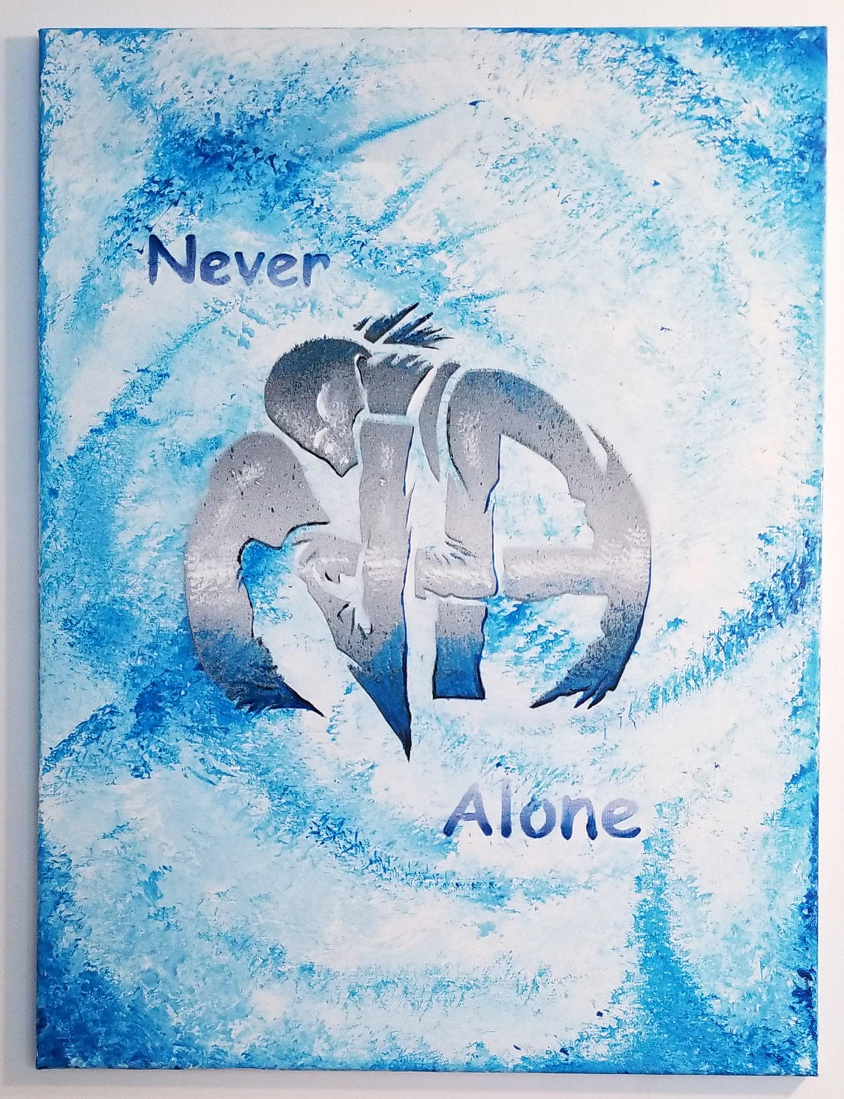 NA-ART - Canvas NA - HUGS In BLUE - nawears