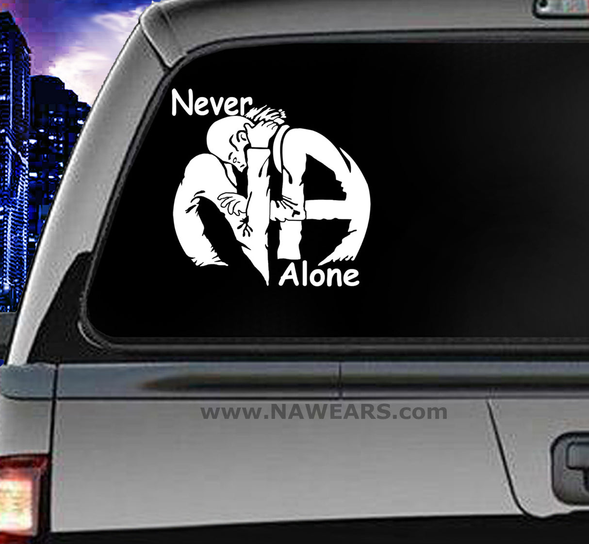 Win Decal- Hug Life Never Alone